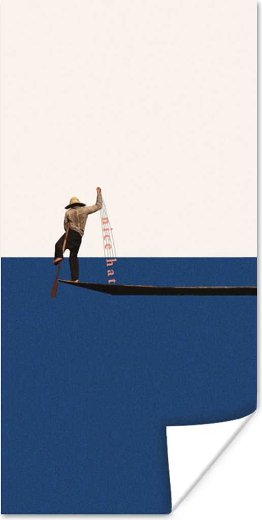 MuchoWow Poster Frau - Komplimente - Abstrakt 60x120 cm - Wandschmuck