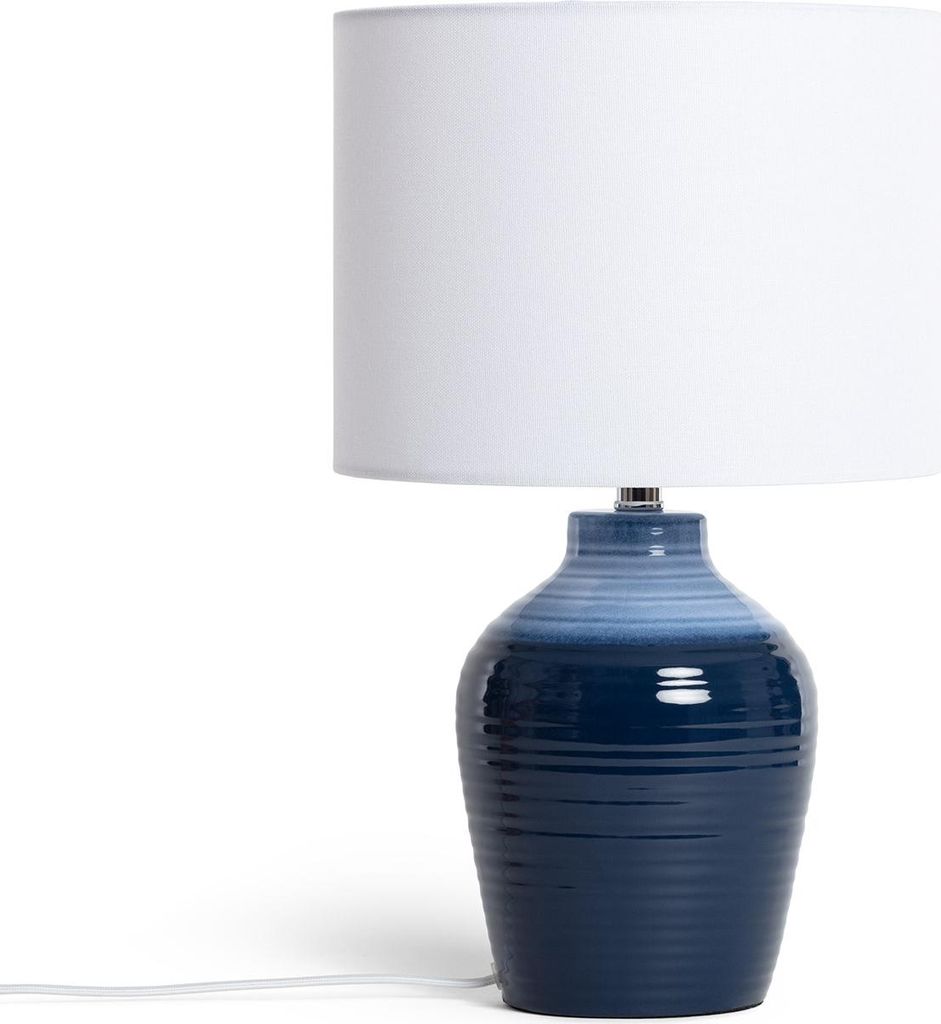 Tischlampe Keramik Botijo Dunkles Blau Produktbild 