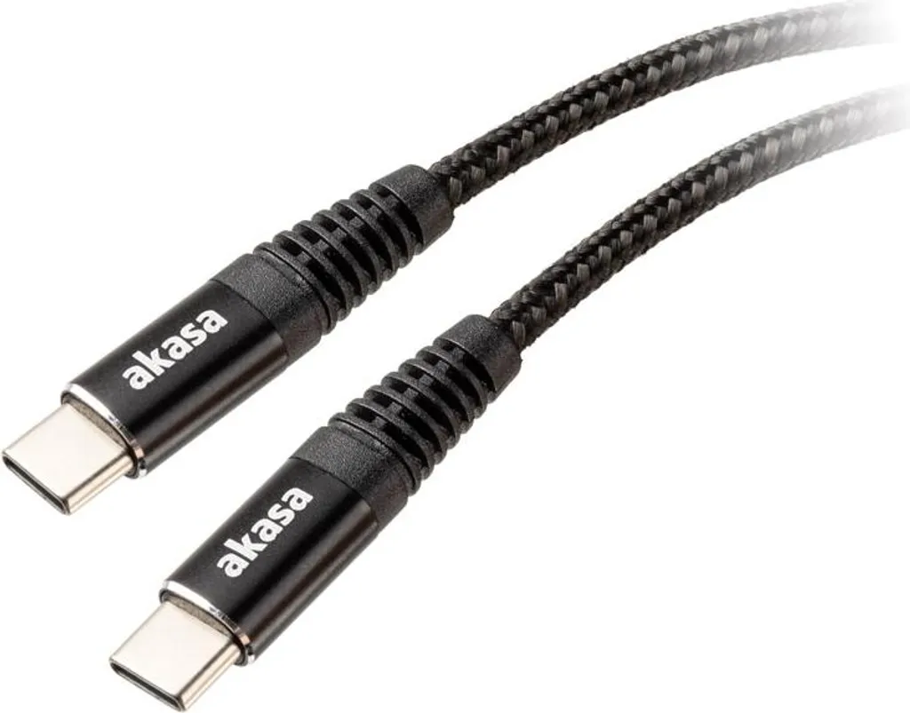 Câble de charge USB-C vers USB-C 100W Akasa pour PC portable et Mac