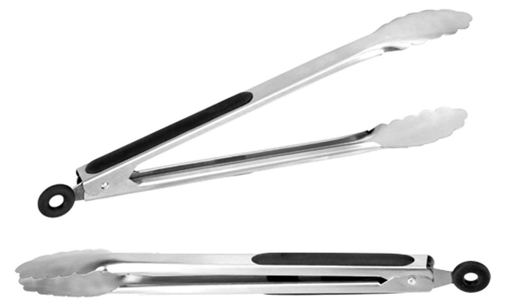 Küchenzange aus Edelstahl Grillzange Servierzange mit Produktbild 