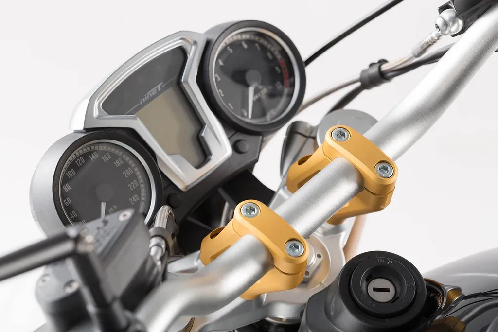 Réducteur de Fatigue Réhausse Guidon 20mm Or pour BMW R nineT Pro