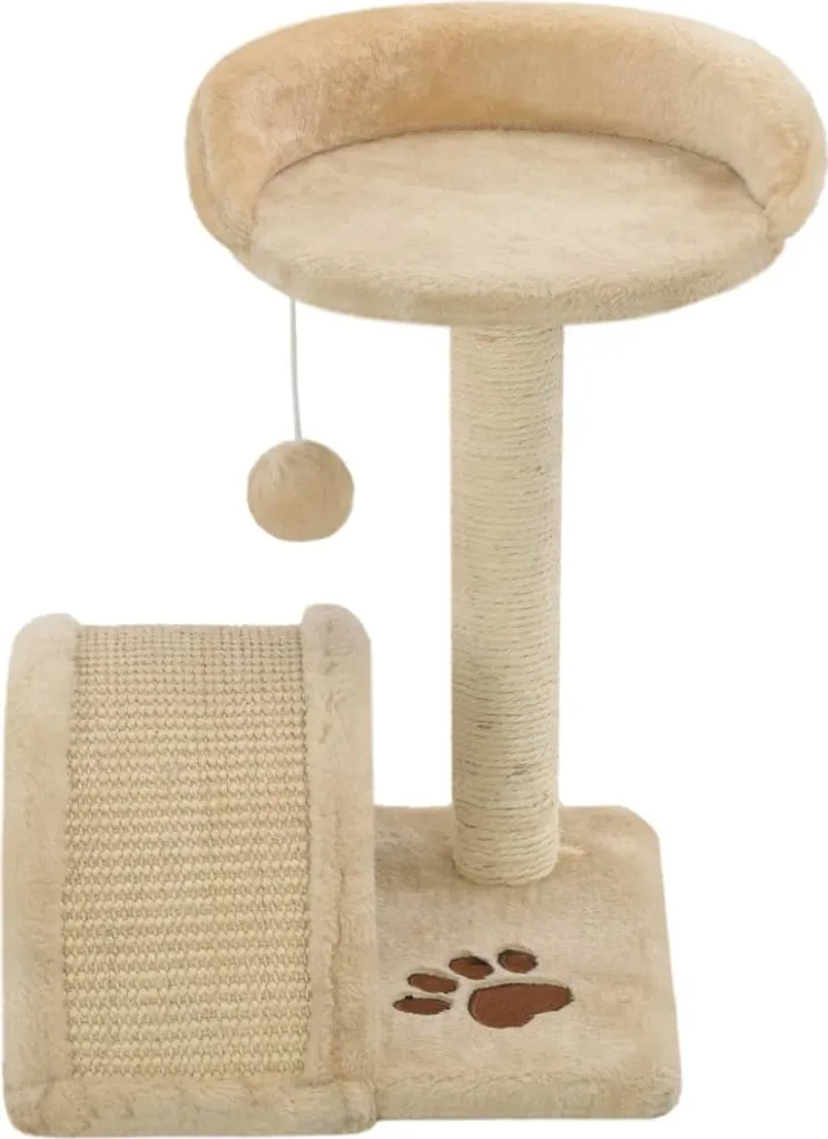 Tiragraffi Gatti Economico vidaXL 40cm | Sisal Beige e Marrone - 5