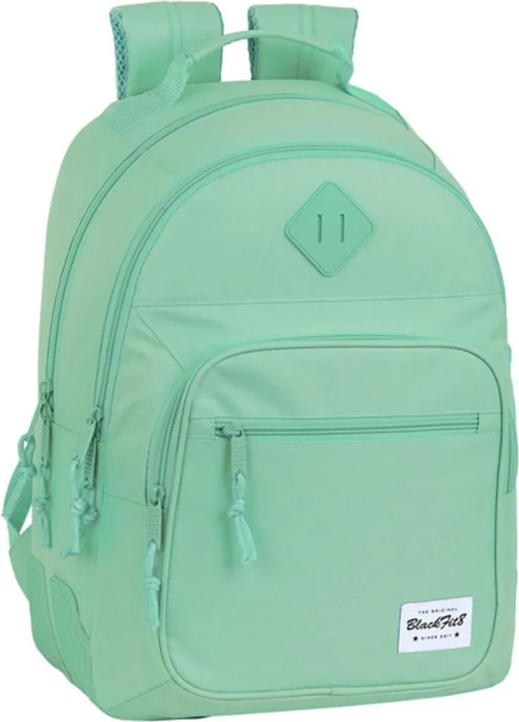 Sac à dos scolaire 20L Vert Blackfit8 - Bagagerie Durable pour Élèves