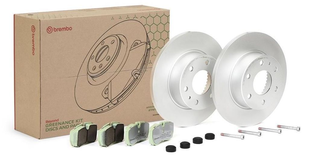 BREMBO Bremsenset Hinten Bremsscheiben Beläge für IVECO Daily VI Kastenwagen 296mm