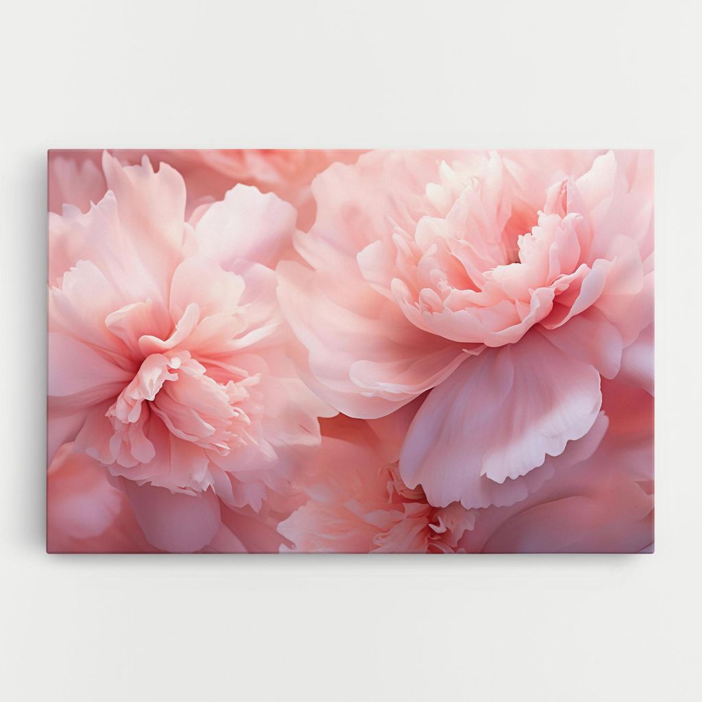 ARTHUB Leinwandbild 30x40 cm, Close Up Dreamy Peony | Wohnzimmerdekoration, Hängende Bilder, Wanddekoration, Heimdekoration, Blumen, Pfingstrosen