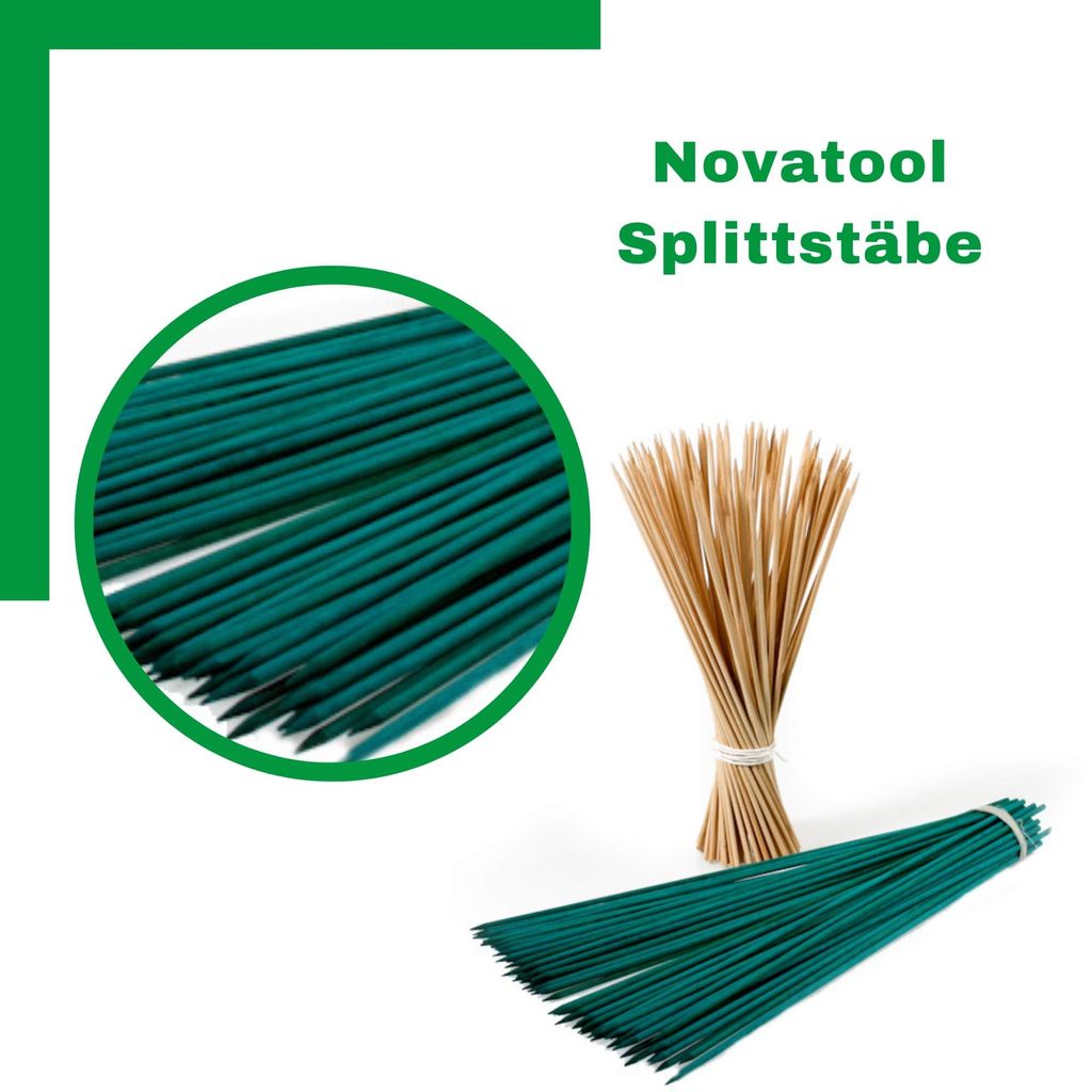 Novatool 200x Splittstäbe 30 cm x 3,5 mm I Grün I Produktbild 