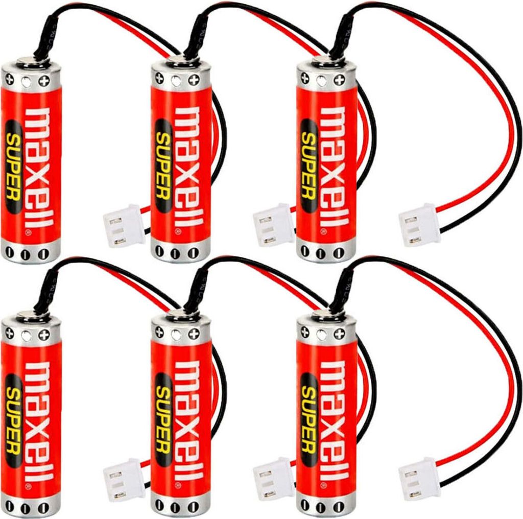 6 pièces MAXELL ER6C AA 3,6V 1800mAh pile PLC pour Image du produit 