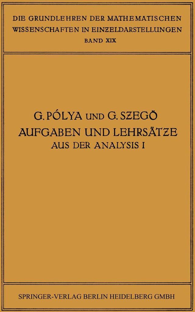 Aufgaben und Lehrsätze aus der Analysis
