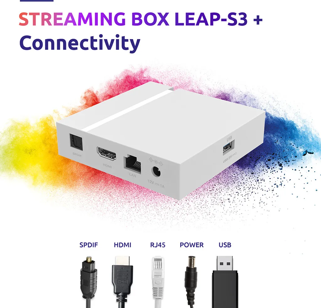 Passerelle multimédia 4K Strong LEAP-S3+V2 - Boîtier Smart TV Android - 7