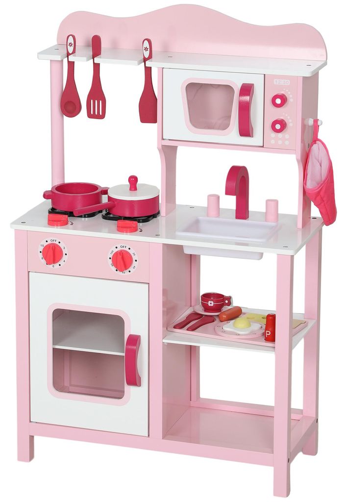 AIYAPLAY Kinderkooktoestel, speelkeuken met oven, Productafbeelding 