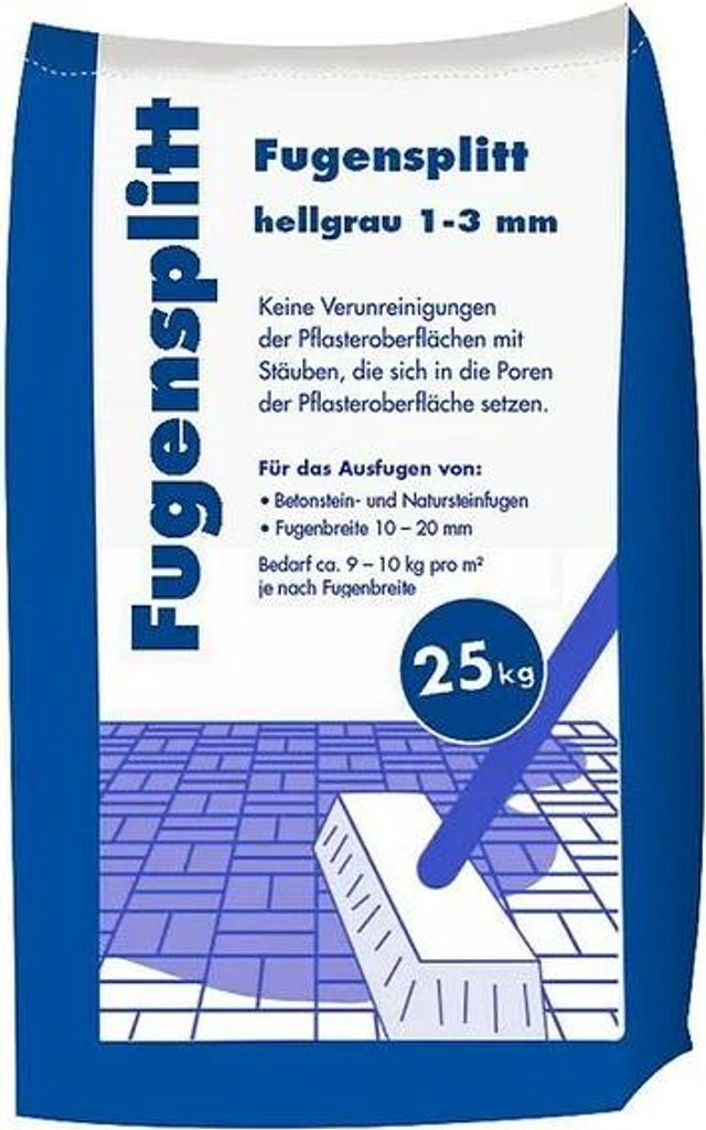 Fugensplitt Hellgrau 1-3 mm 25 kg Produktbild 