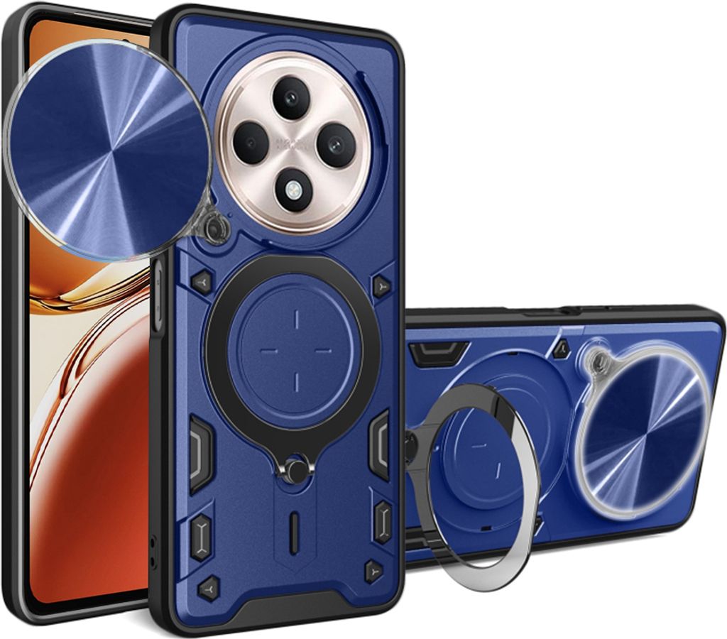 Techsuit CamGuard Pro Back Cover Hülle für Oppo Reno12 F/Reno12 FS - Blau