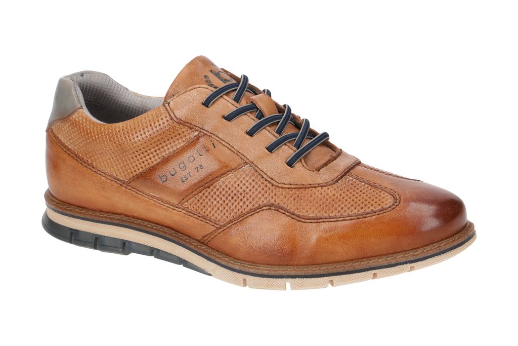Bugatti SIMONE COMFORT Herrenschuhe - elegante Halbschuhe - Schnürschuhe braun
