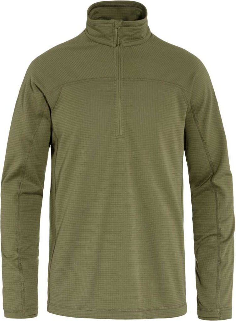 Fjällräven Abisko Lite Fleece Mit Halbem Reißverschluss Grün L Mann Grün L