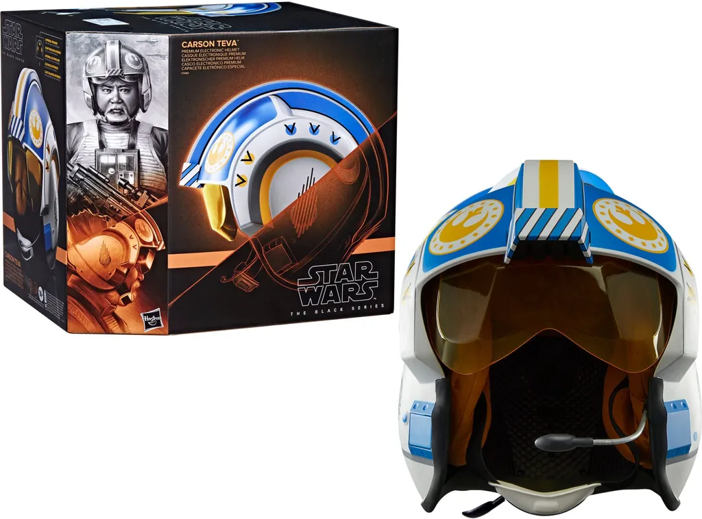 Casque Star Wars Carson Teva avec effets sonores Black Series - Modèle Pro