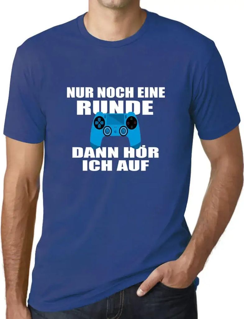 Herren Grafik T-Shirt Nur Noch Eine Runde Öko-Verantwortlich Vintage Jahrgang Kurzarm Lustige Druck Geburtstag Geschenk Mann