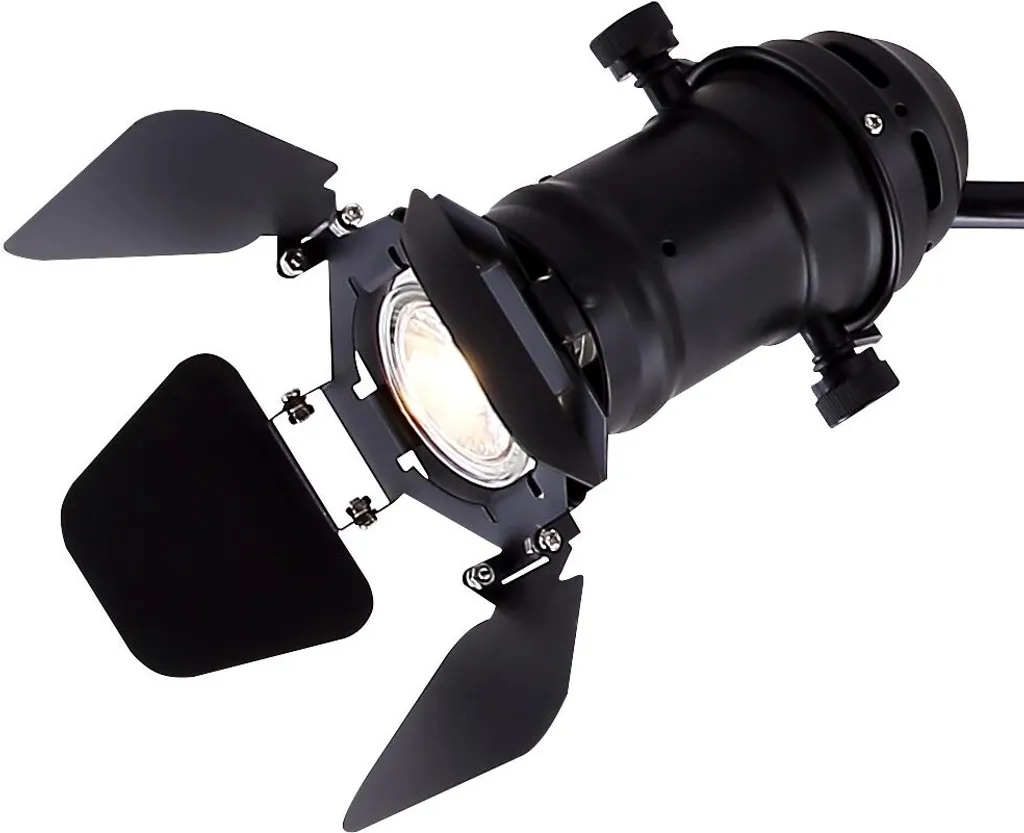 Projecteur Métal Noir 4 Spots GU10 Globo - Éclairage Orientable Design - 5