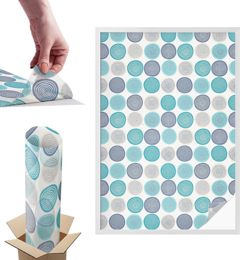 Buntglasfolie für Fenster – 146x100 cm – Stained-Glass-Fensterfolie, dekorativ & blickdicht – Selbstklebende Glasdekorfolie im Buntglas-Desi...