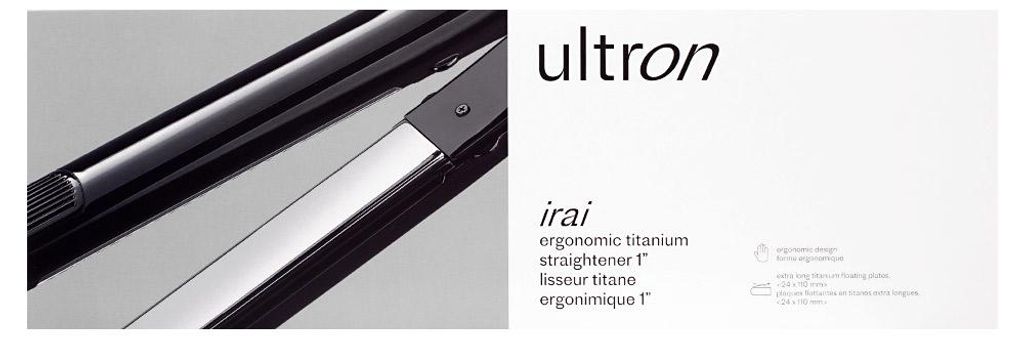 Ultron Irai Ergonomic Titanium Straightener - Ergonomische Titan-Haarglätter