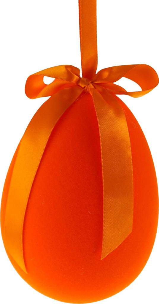 Werner Voß GmbH Voß Hänger Ei mit Schleife orange 11x15 cm Produktbild 
