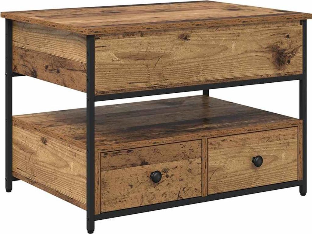 Couchtisch Altholz 70 x 50 x 54,5 cm Holzwerkstoff