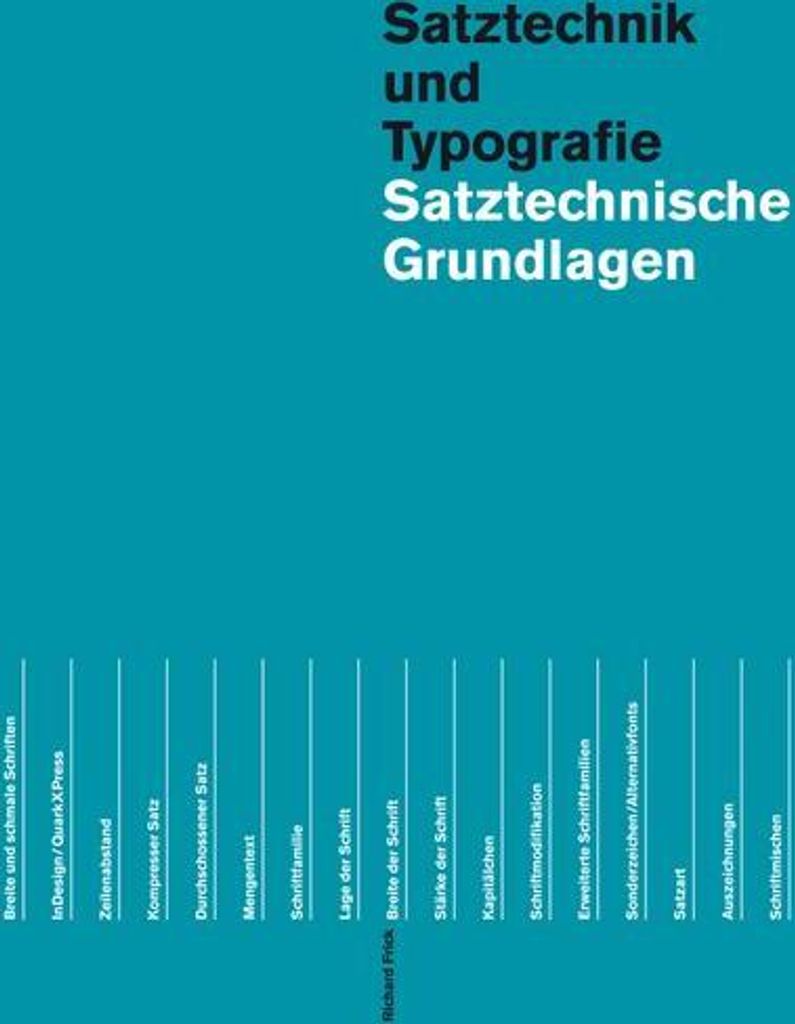 Satztechnische Grundlagen