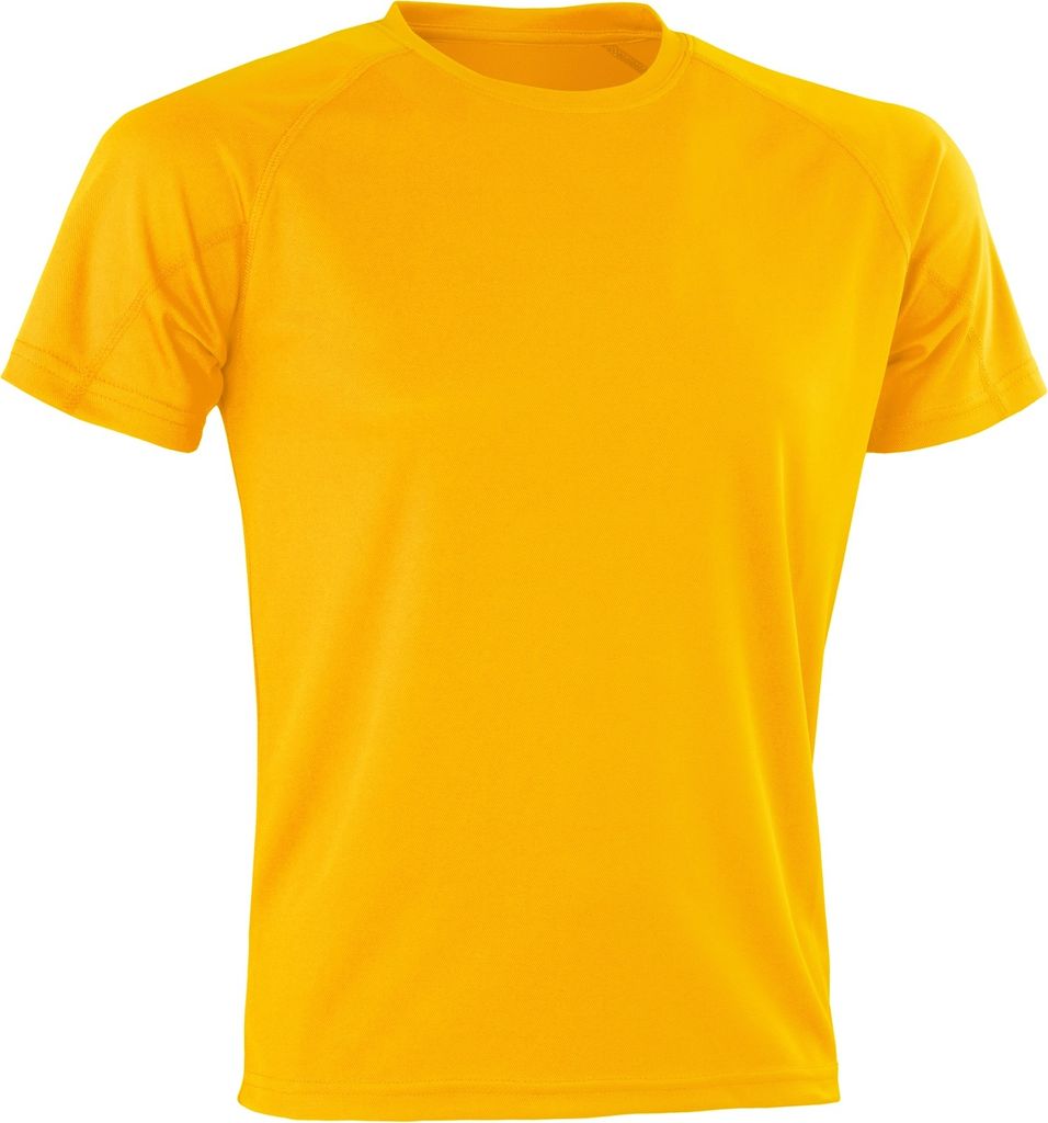 SPIRO S287X | Herren Aircool Tee - Farbe: Gold - Größe: S