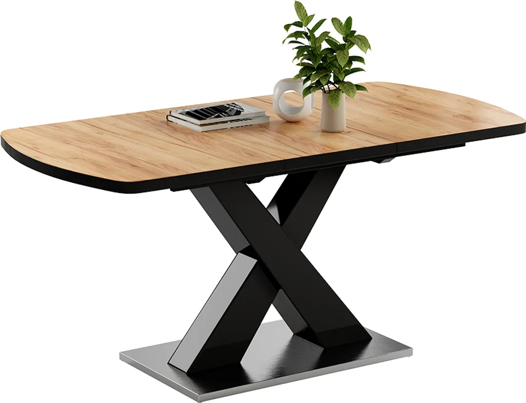Table à manger modulable Vicco Chinto 120x80cm pour repas et invités