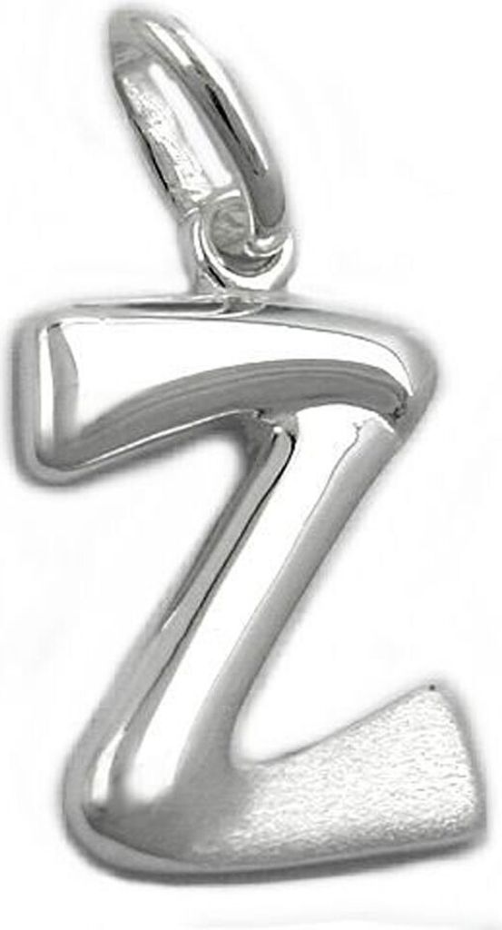 Anhänger Silberanhänger Buchstabe Z aus echtem 925 Silber Uni