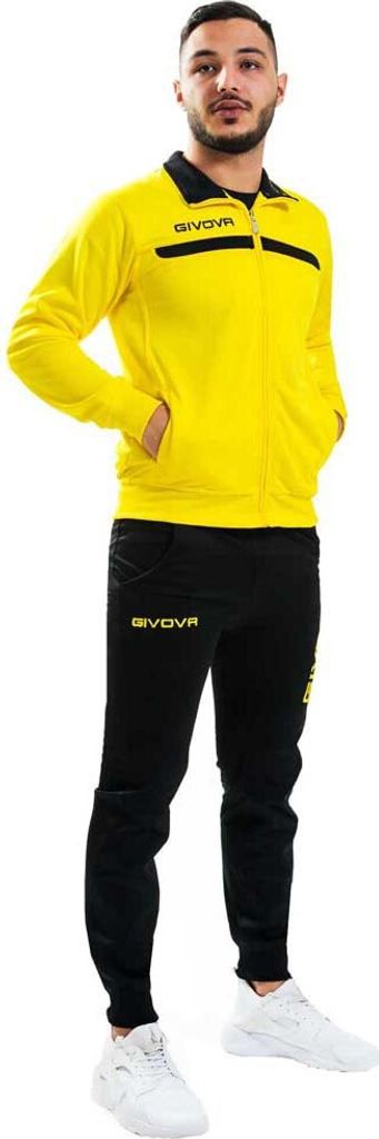 S GIALLO/NERO|Givova One Full Zip Trainingsanzug TT012-0710