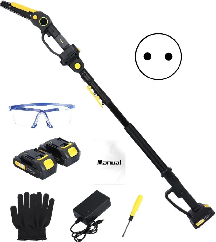 Sega telescopica a batteria, lunghezza regolabile 1,5-2,3 m, motore brushless, EU