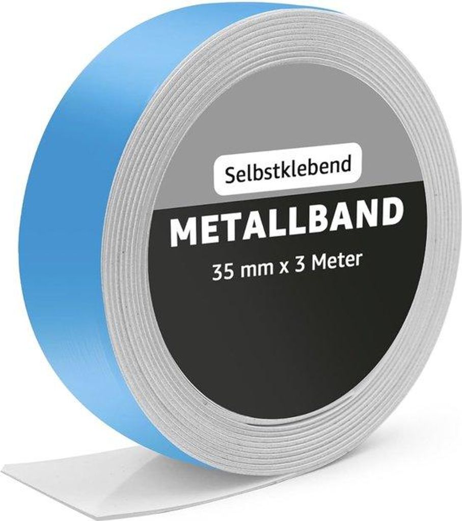 Selbstklebendes Metallband für Tonies-Figuren und Magnete – 3 m x 35 mm