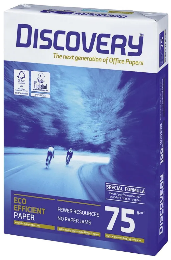 Discovery 83427B75B Carta A3 75g Bianca 500 Fogli - Prezzo Offerta Ufficio