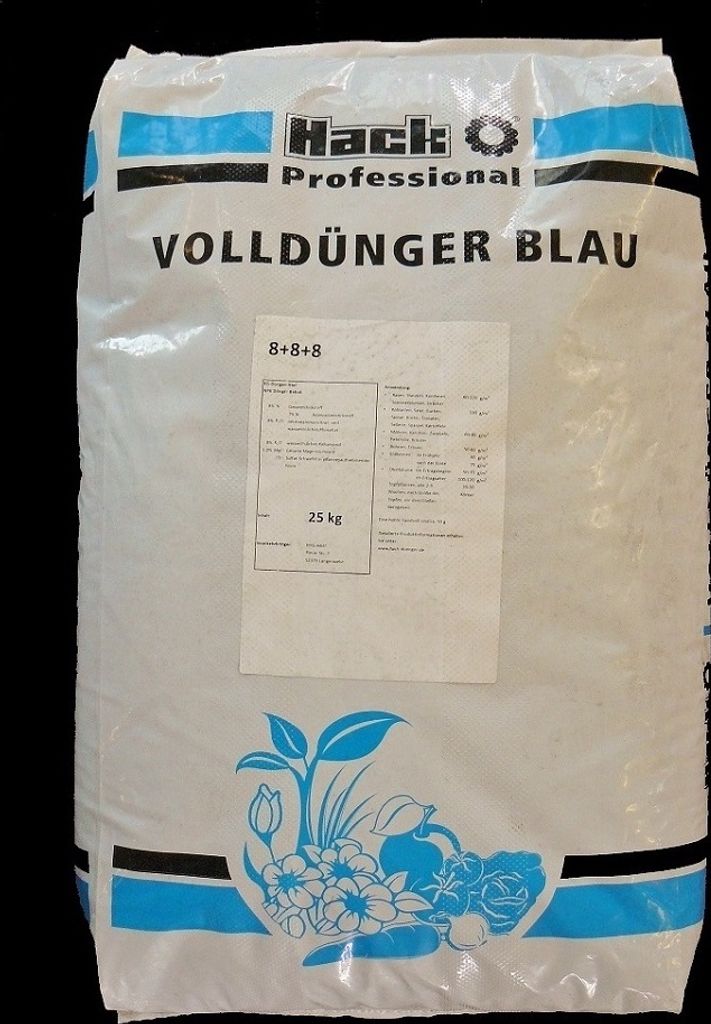 Hack Volldünger Blau 8+8+8 25 kg Blaudünger Produktbild 