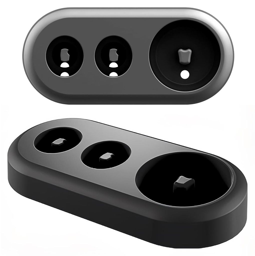 Elektrischer Zahnbürstenhalter Kompatibel mit Oral B, 1 Ständer für elektrische Zahnbürsten und 2 Halter für Zahnbürstenköpfe Badezimmer-Org...