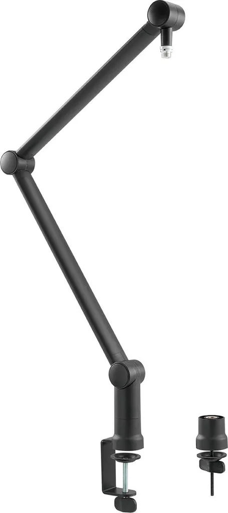 Bras de table micro robuste, anti-vibration, fixation par pince de bureau