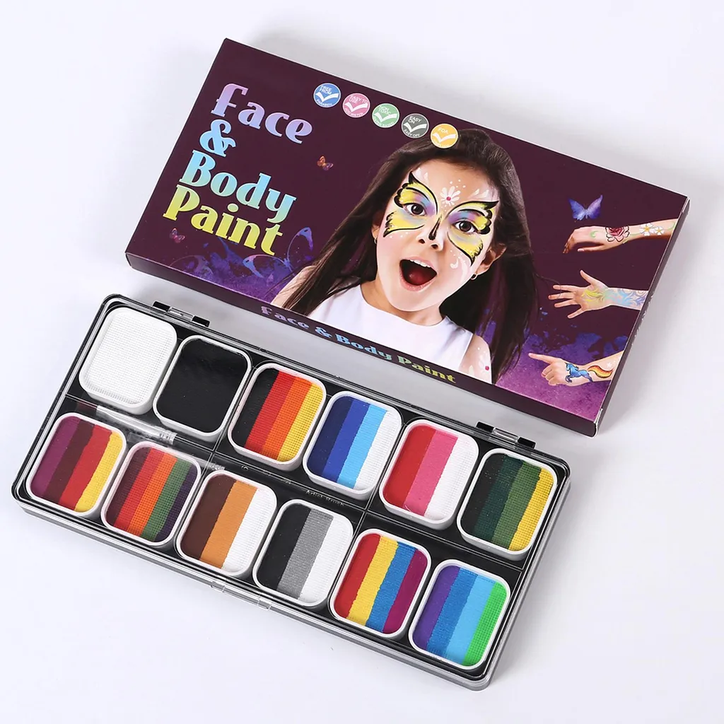 Palette Visage Professionnelle Split Cake G-2 avec Pinceaux Précision - 6