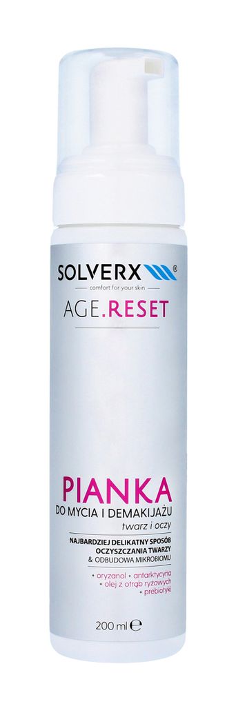 Solverx Age.reset Schiuma Detergente E Struccante Per Viso Immagine del prodotto 