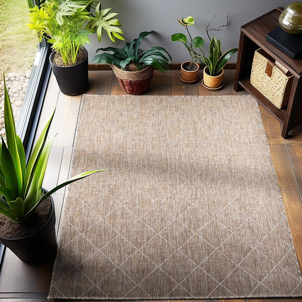 Carpetsale24 In & Outdoor Teppich Einfarbig Flachgewebe Produktbild 