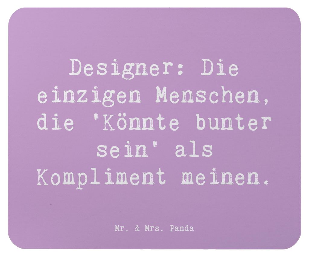 Mr. & Mrs. Panda Mousepad Spruch Designer Kompliment - Produktbild 