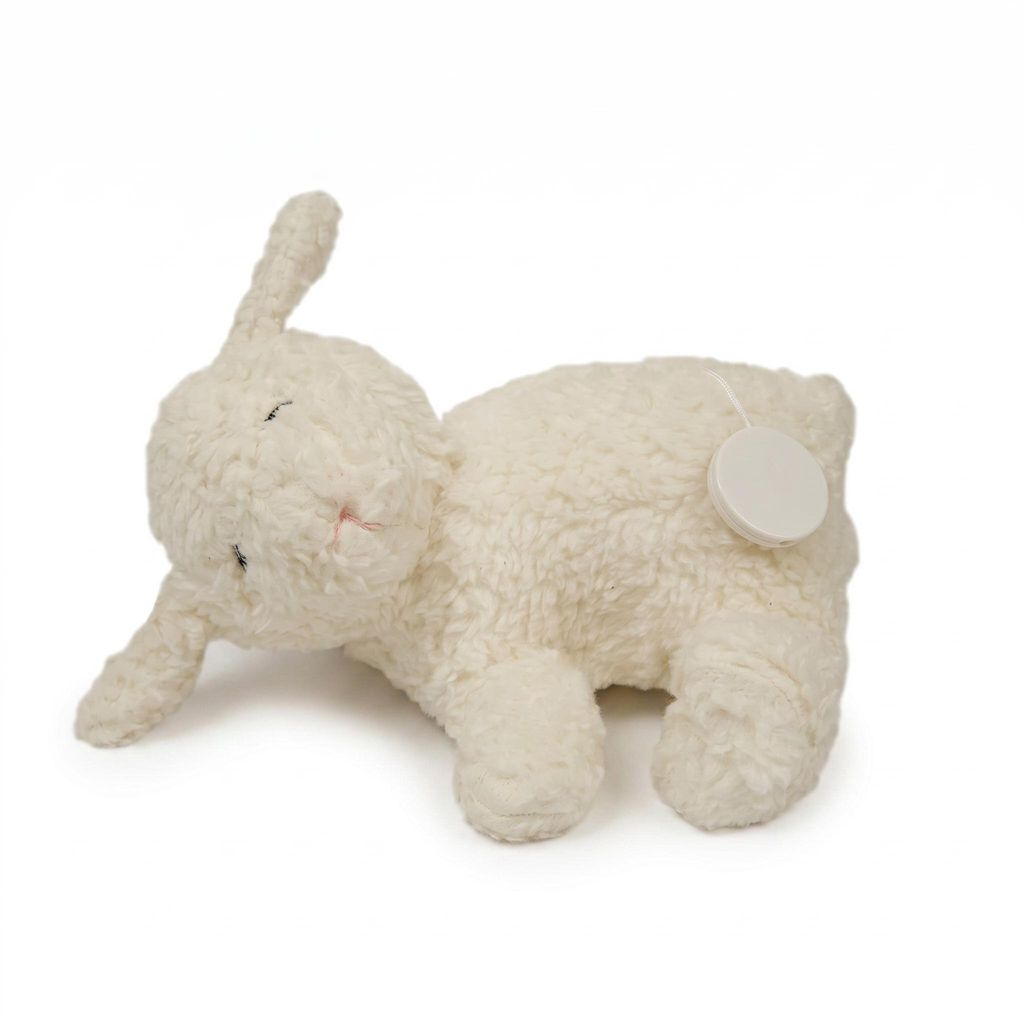 Efie Baby Spieluhr Schaf – Melodie LaLeLu, Kuschelspieluhr aus kbA Baumwolle, Germany