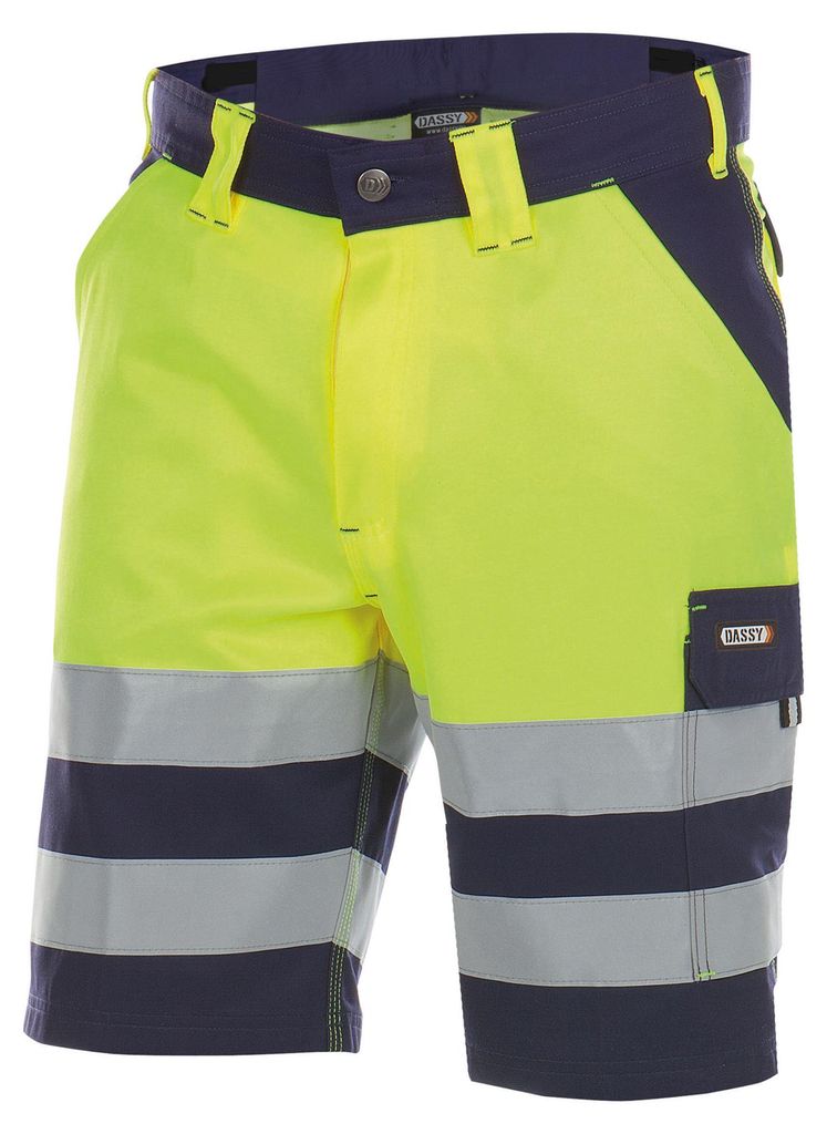 DASSY Warnschutz Shorts VENNA Bermuda Gr. 50 blau/gelb Produktbild 