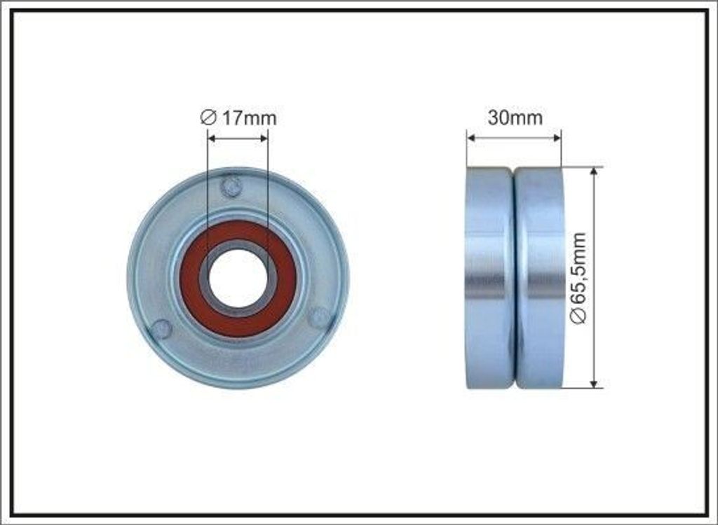 CAFFARO 300-00 Spannrolle Keilrippenriemen 66mm für VW Touareg (7LA, 7L6, 7L7) passend für MERCEDES-BENZ C-Klasse Limousine (W204) E-Klasse Limou...