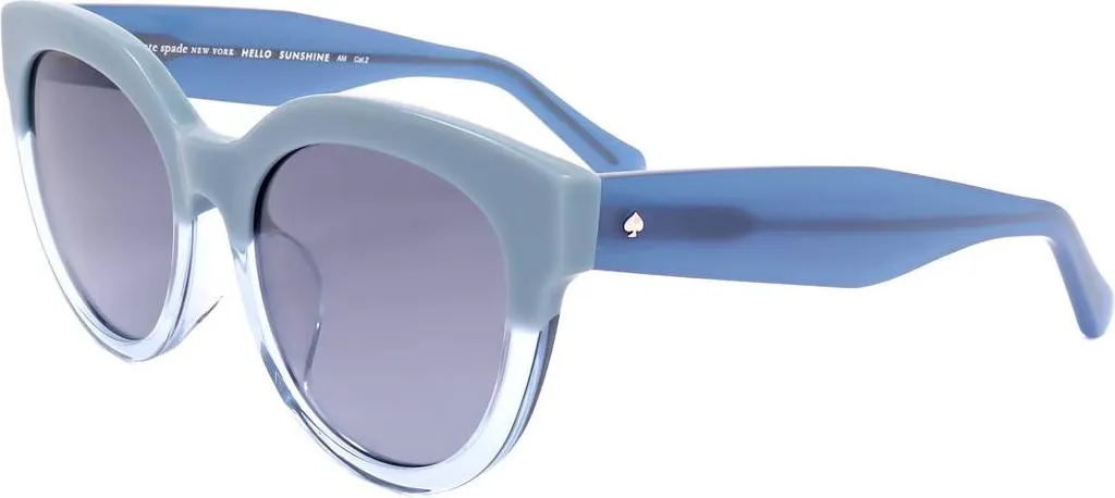 Lunettes de soleil bleues pour femmes Kate Spade avec monture design