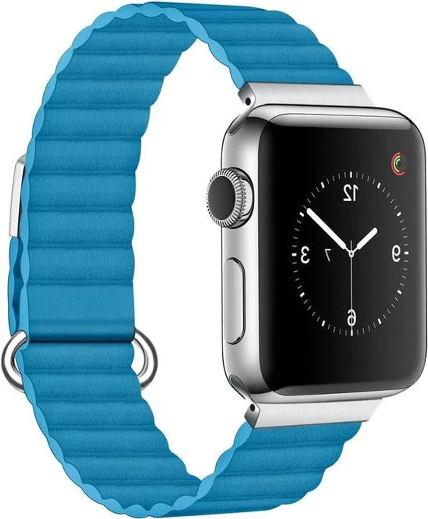 Bracelet Apple Watch Anti-Irritation en Cuir avec Fixation Magnétique