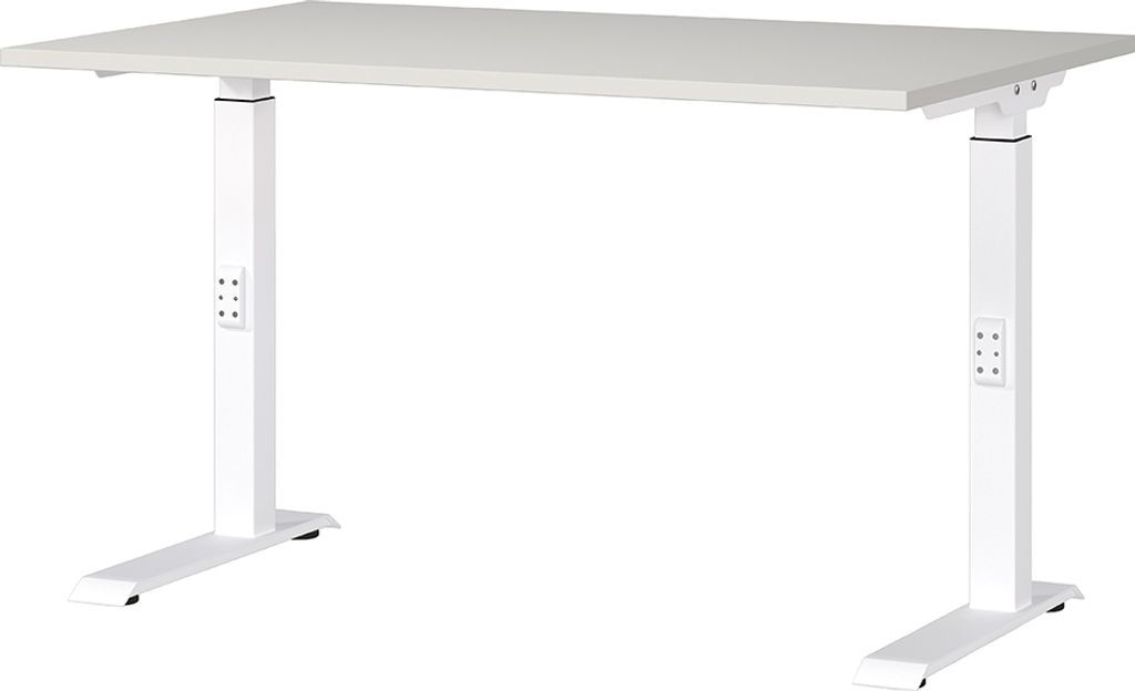 Schreibtisch 120cm, grau/weiß, DUBA-01