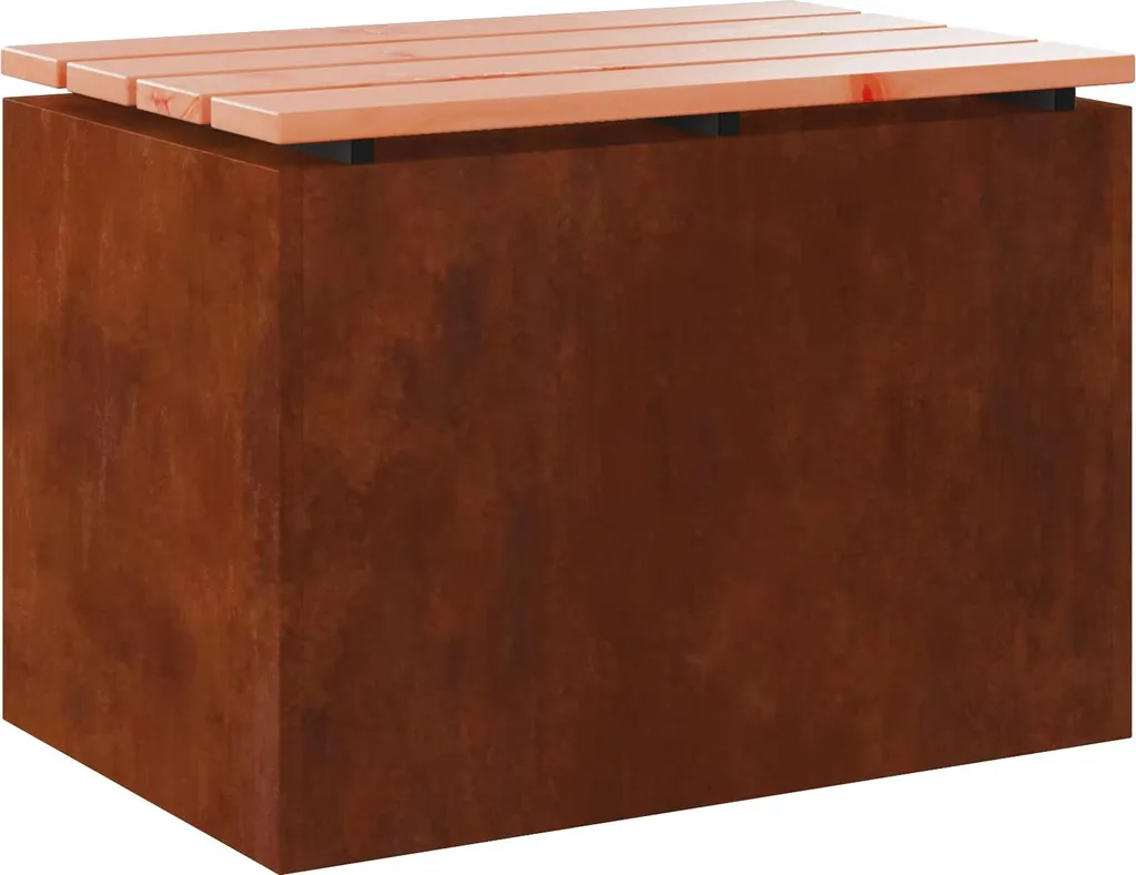 Panca Outdoor Design Moderno 60x40 cm - Acciaio Weatherproof Top