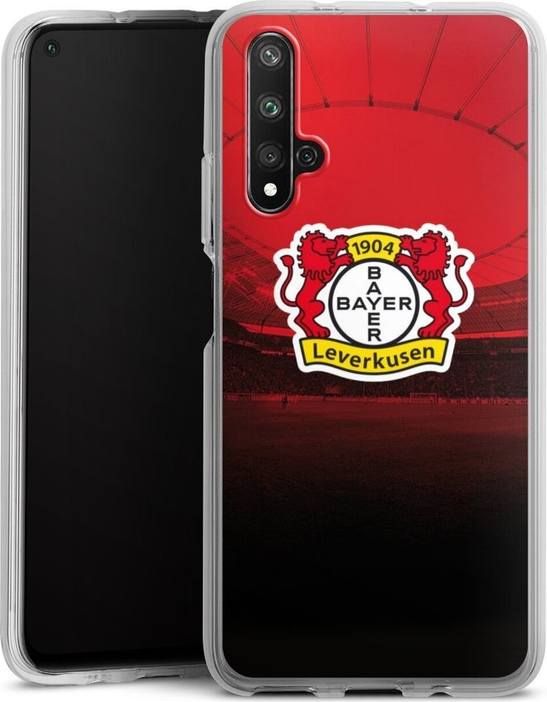DeinDesign Handyhülle für Huawei Nova 5T Silikon Hülle Case Smartphone Schutzhülle Bayer 04 Leverkusen Offizielles Lizenzprodukt Stadion