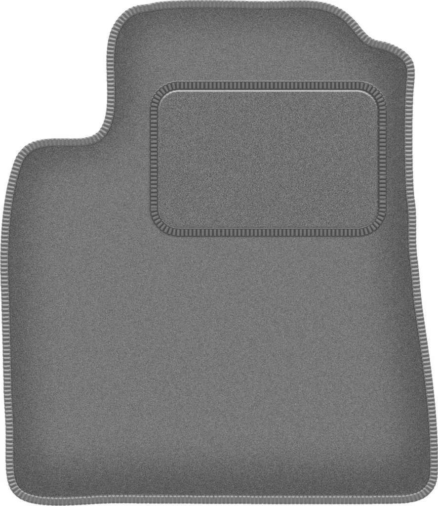 Tappetino conducente in velluto grafite compatibile con Hyundai Matrix (2001-2010, minivan) – con fissaggi – su misura