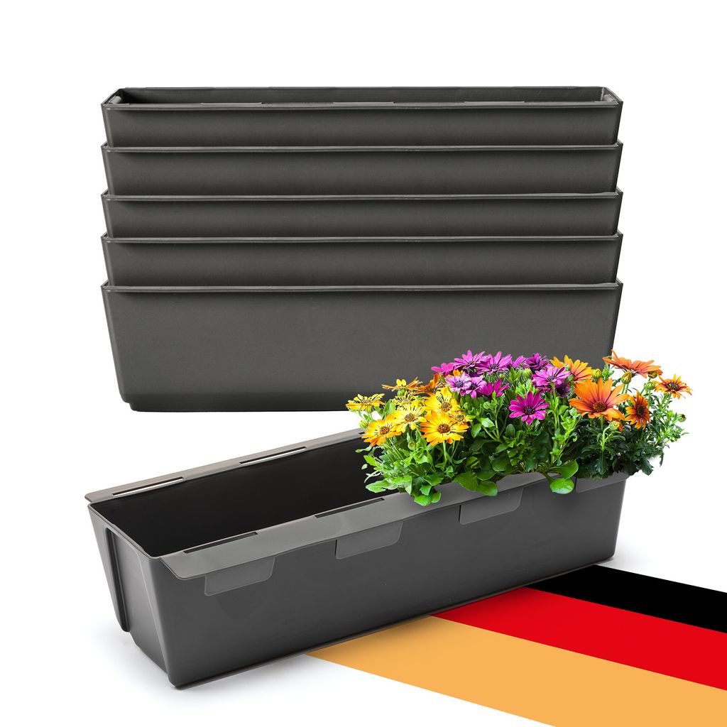 BigDean 6er Set Paletten Blumenkästen - Einsatz - mit Produktbild 